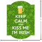 Kiss Me I'm Irish Custom Shape Iron On Patches - L - APPROVAL