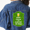 Kiss Me I'm Irish Twill Iron On Patch - Custom Shape - 3XL