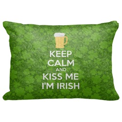 Kiss Me I'm Irish Decorative Baby Pillowcase - 16"x12" (Personalized)