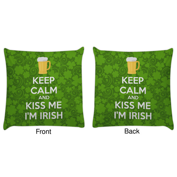 Kiss Me I'm Irish Decorative Pillow Case - Approval