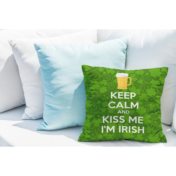 Kiss Me I'm Irish Decorative Pillow Case - LIFESTYLE 2