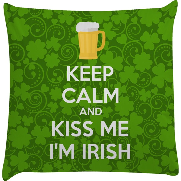 Custom Kiss Me I'm Irish Decorative Pillow Case (Personalized)