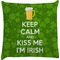 Kiss Me I'm Irish Decorative Pillow Case (Personalized)