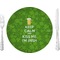 Kiss Me I'm Irish 10" Glass Lunch / Dinner Plates - Single or Set (Personalized)