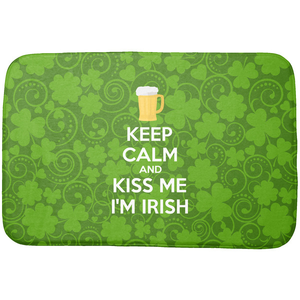 Custom Kiss Me I'm Irish Dish Drying Mat (Personalized)