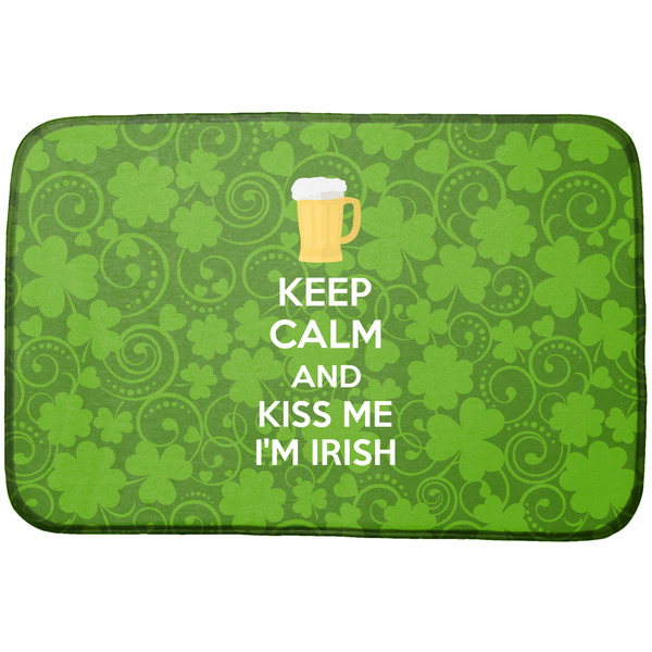 Custom Kiss Me I'm Irish Dish Drying Mat (Personalized)