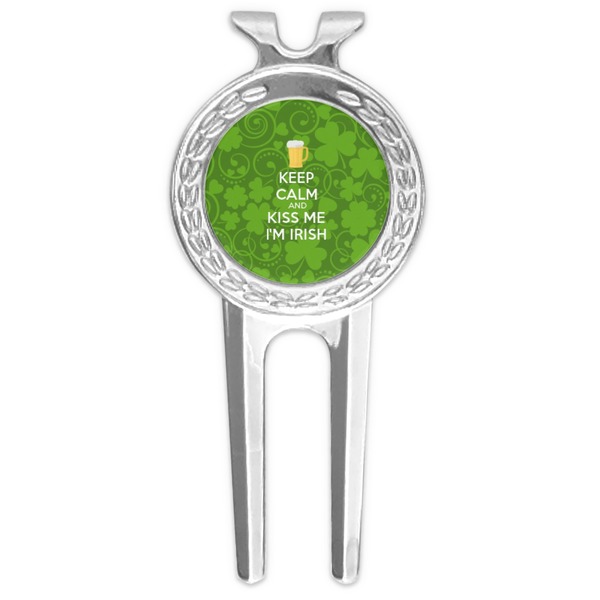 Custom Kiss Me I'm Irish Golf Divot Tool & Ball Marker (Personalized)