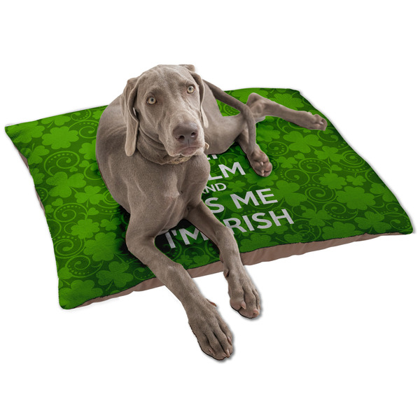Kiss Me I'm Irish Dog Bed - Large LIFESTYLE