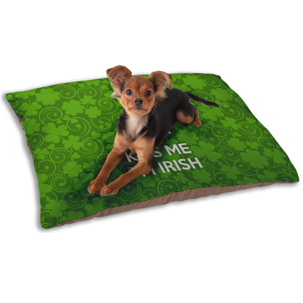 Kiss Me I'm Irish Dog Bed - Small LIFESTYLE