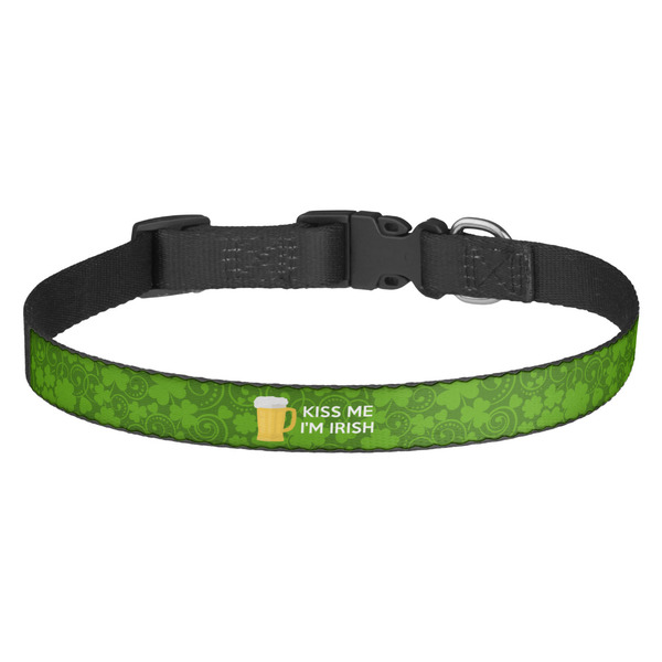 Custom Kiss Me I'm Irish Dog Collar (Personalized)