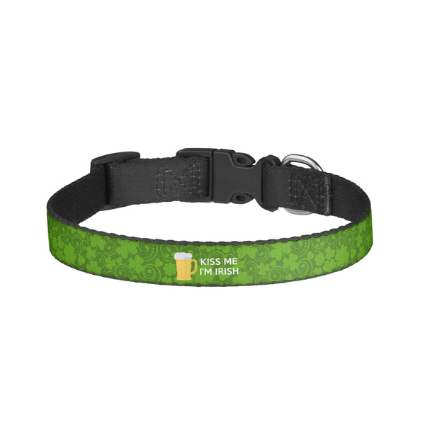 Custom Kiss Me I'm Irish Dog Collar - Small (Personalized)