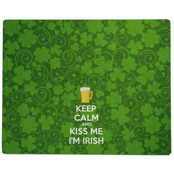 Kiss Me I'm Irish Dog Food Mat - Large without Bowls