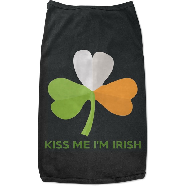 Custom Kiss Me I'm Irish Black Pet Shirt - 3XL (Personalized)