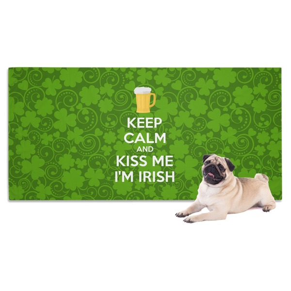 Custom Kiss Me I'm Irish Dog Towel (Personalized)