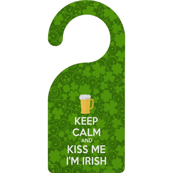 Custom Kiss Me I'm Irish Door Hanger (Personalized)