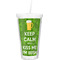 Kiss Me I'm Irish Double Wall Tumbler with Straw (Personalized)
