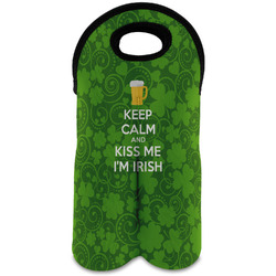 Kiss Me I'm Irish Wine Tote Bag (2 Bottles) (Personalized)