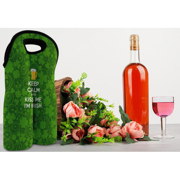 Kiss Me I'm Irish Double Wine Tote - LIFESTYLE (new)