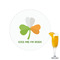 Kiss Me I'm Irish Printed Drink Topper - 2.15"
