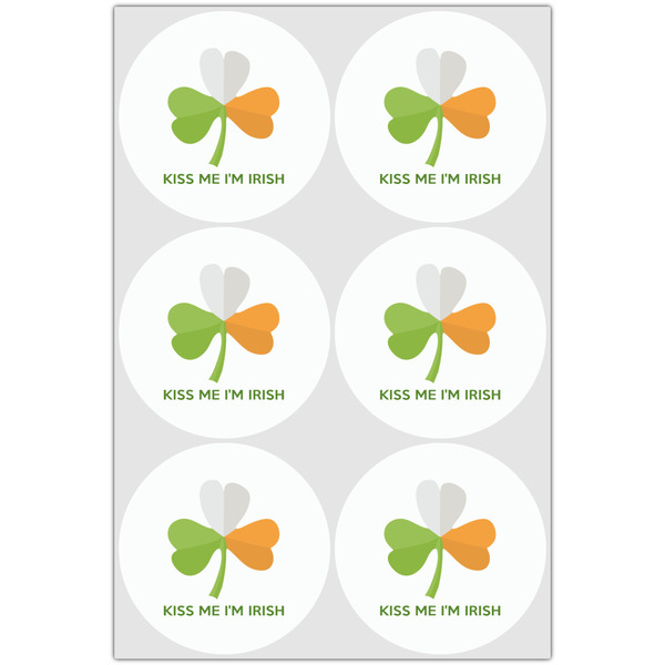 Kiss Me I'm Irish Drink Topper - XLarge - Set of 6