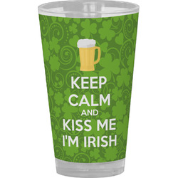 Kiss Me I'm Irish Pint Glass - Full Color