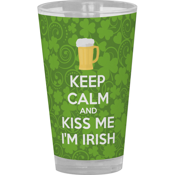 Custom Kiss Me I'm Irish Pint Glass - Full Color