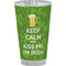 Kiss Me I'm Irish Pint Glass - Full Color - Front View