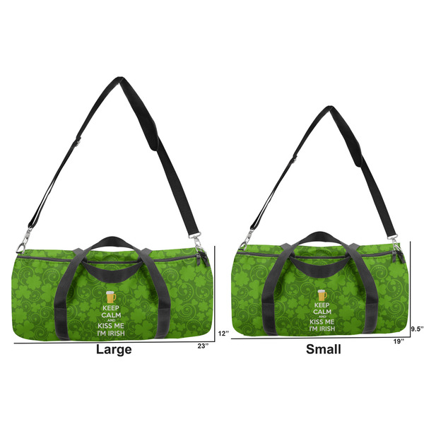 Kiss Me I'm Irish Duffle Bag Small and Large