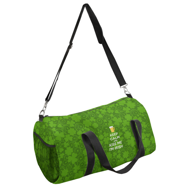 Custom Kiss Me I'm Irish Duffel Bag - Small (Personalized)