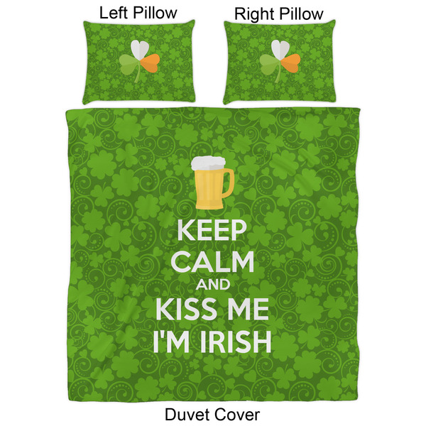Kiss Me I'm Irish Duvet Cover Set - Queen - Approval