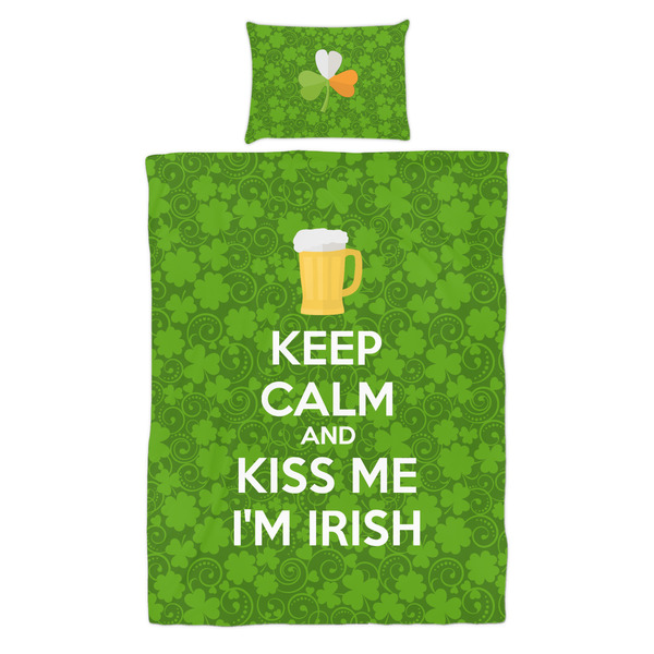 Kiss Me I'm Irish Duvet Cover Set - Twin - Alt Approval