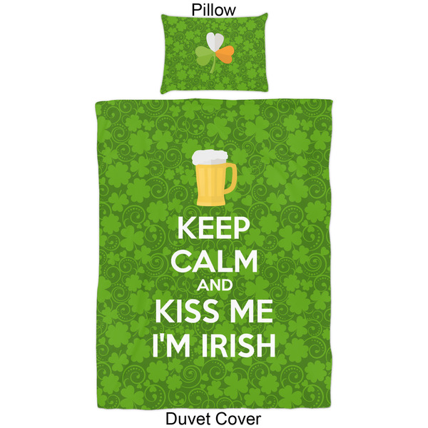 Kiss Me I'm Irish Duvet Cover Set - Twin - Approval