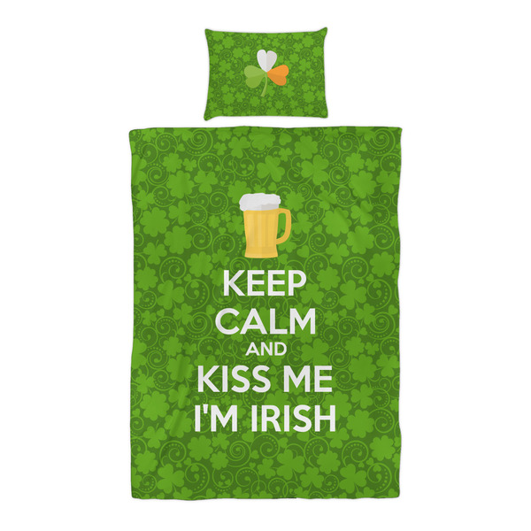 Kiss Me I'm Irish Duvet Cover Set - Twin XL - Alt Approval