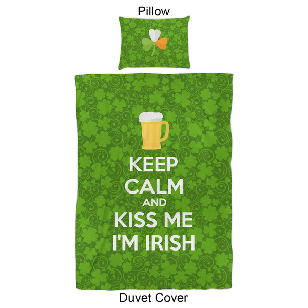 Kiss Me I'm Irish Duvet Cover Set - Twin XL - Approval