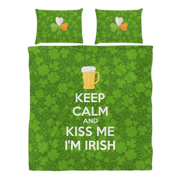 Kiss Me I'm Irish Duvet cover Set - Queen - Alt Approval