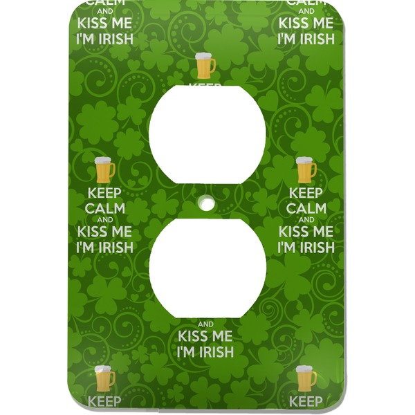 Custom Kiss Me I'm Irish Electric Outlet Plate (Personalized)
