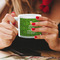 Kiss Me I'm Irish Espresso Cup - 6oz (Double Shot) LIFESTYLE (Woman hands cropped)
