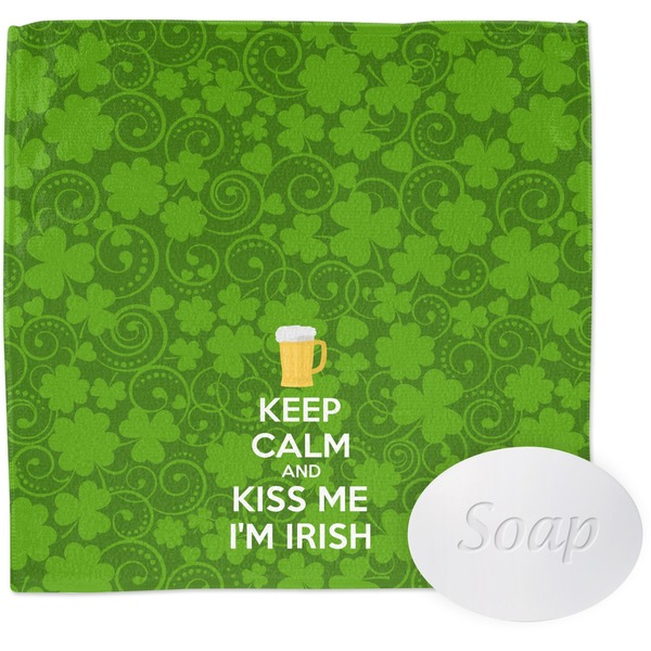 Custom Kiss Me I'm Irish Washcloth (Personalized)