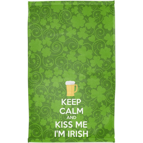 Kiss Me I'm Irish Finger Tip Towel - Full View