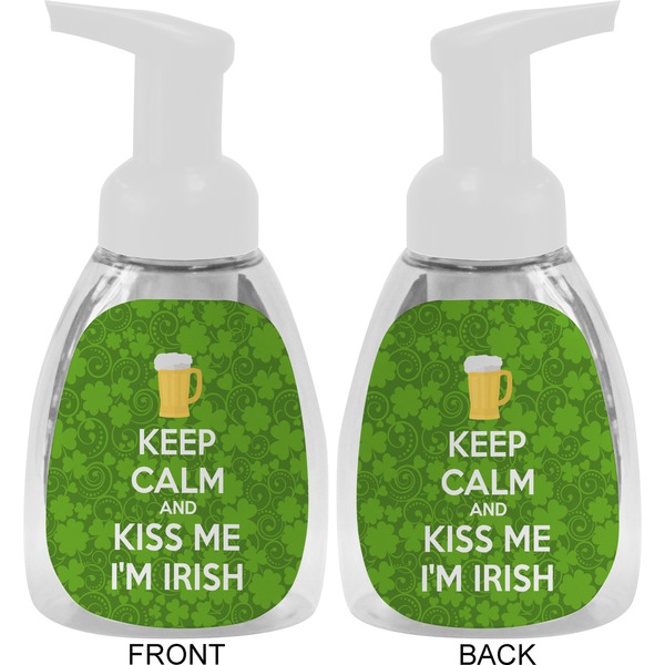 Kiss Me I'm Irish Foam Soap Bottle Approval - White