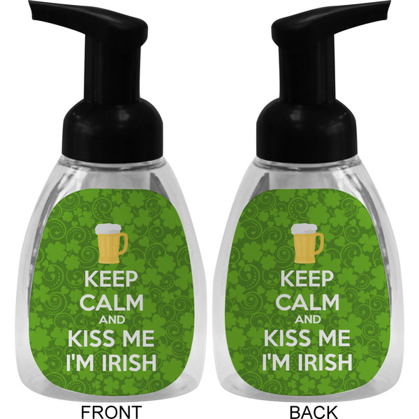 Kiss Me I'm Irish Foam Soap Bottle (Front & Back)