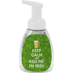Kiss Me I'm Irish Foam Soap Bottle - White