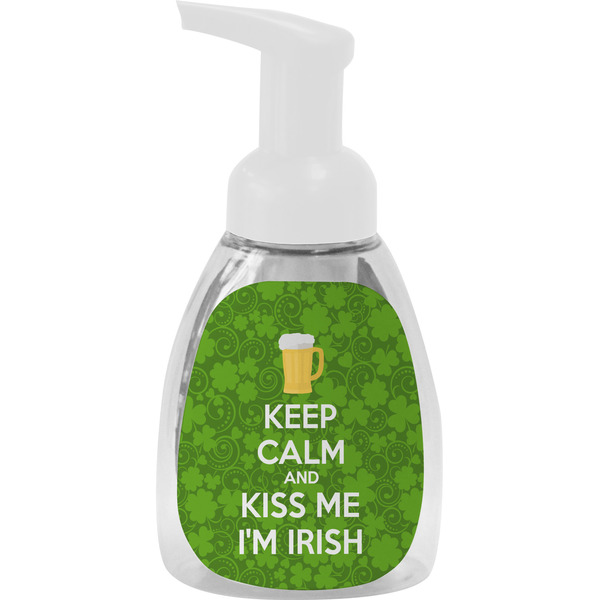 Custom Kiss Me I'm Irish Foam Soap Bottle - White