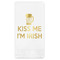 Kiss Me I'm Irish Foil Stamped Guest Napkins - Front View