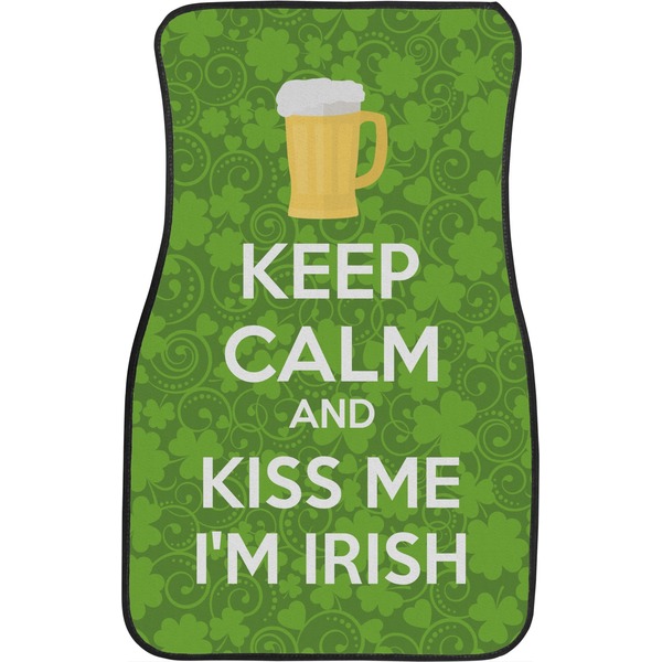 Kiss Me I'm Irish Front Seat Car Mat