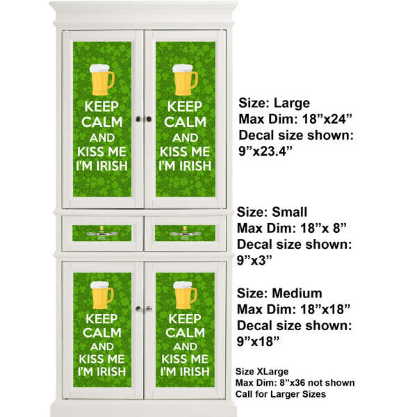 Kiss Me I'm Irish Full Cabinet (Show Sizes)