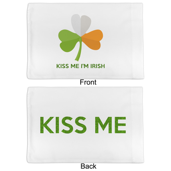 Kiss Me I'm Irish Full Pillow Case - APPROVAL (partial print)