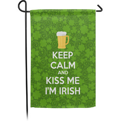 Kiss Me I'm Irish Small Garden Flag - Single Sided