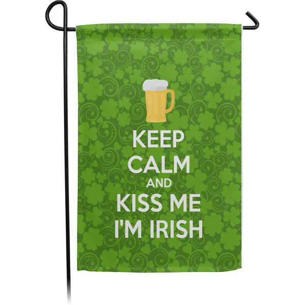 Custom Kiss Me I'm Irish Small Garden Flag - Single Sided