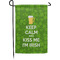 Kiss Me I'm Irish Small Garden Flag - Single Sided